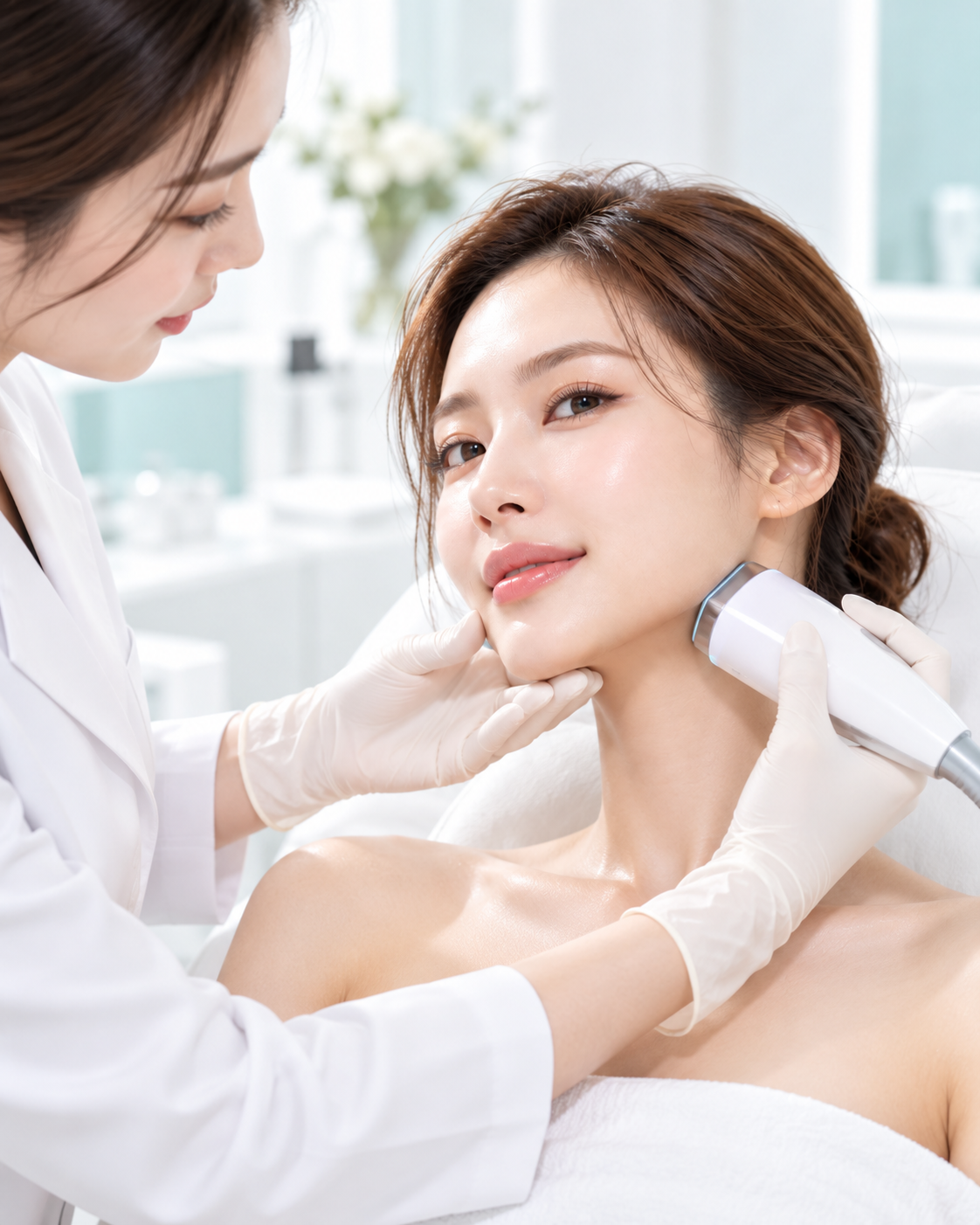 V Line lifting facial treatment